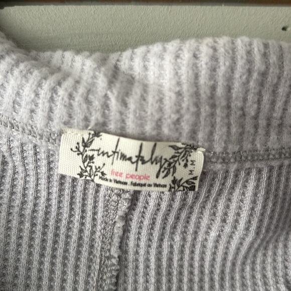 Free People Intimately Off-the-Shoulder Waffle Knit Bodysuit – Size M/L - Picture 4 of 7